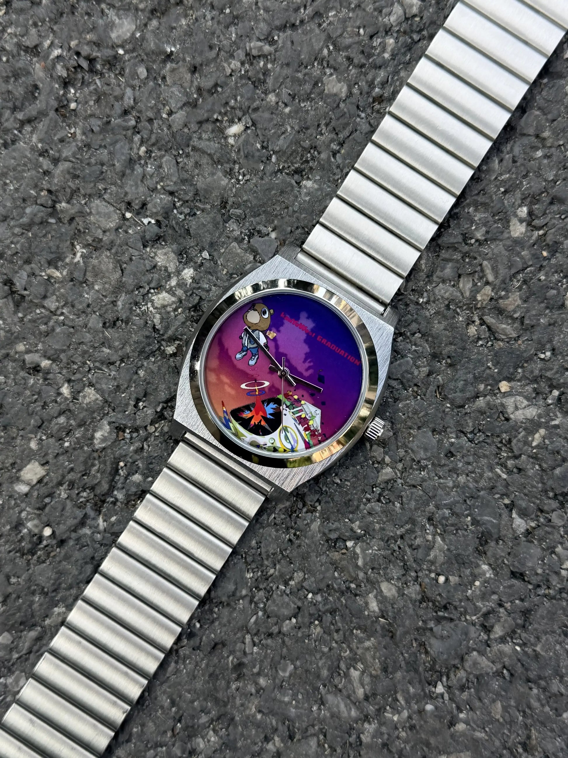 Graduation Album Inspired Retro Quartz Watch Dope Dial